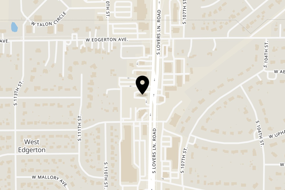 Map showing the location of Tanpopo Ramen & Sushi Restaurant on 5191 S 108th St in Hales Corners